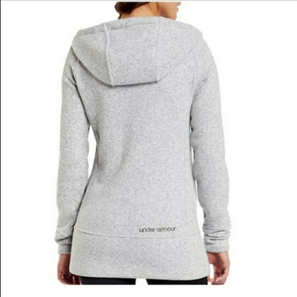 Under Armour UA Storm Full Zip Long Hoodie Women's Small S Heathered Grey EUC - Picture 3 of 13